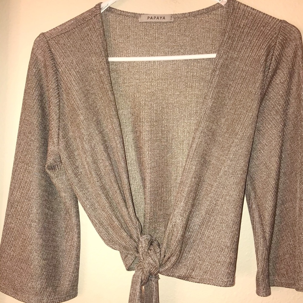 Tie front top